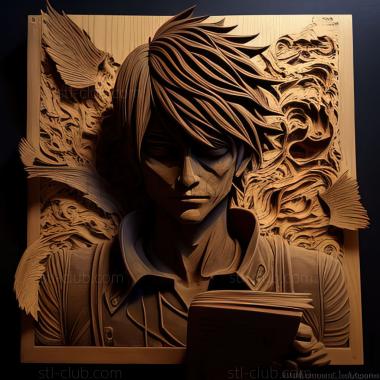 3D model Light Yagami  Death Note FROM NARUTO (STL)